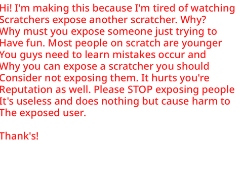 Stop Attacking Scratchers