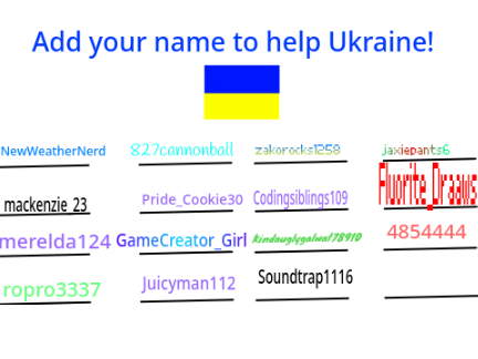 Pray to Ukraine! Sign your name now!