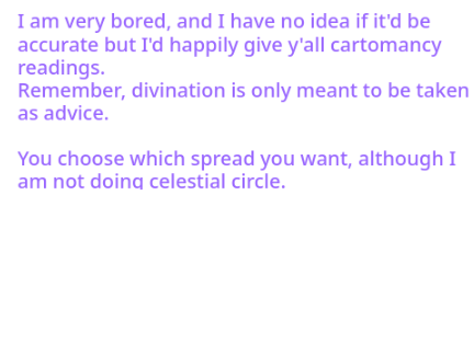 I'm bored. Divination?