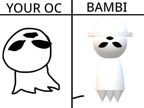 I will turn your OC into a Bambi remix-2 remix