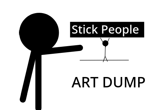 stick people art dump