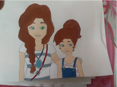 My entry: Secrets of Elvendale: Emily and Sophie: Drawn by me on paper.