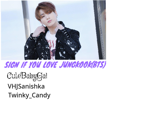 Sign if you love Jungkook(bts)