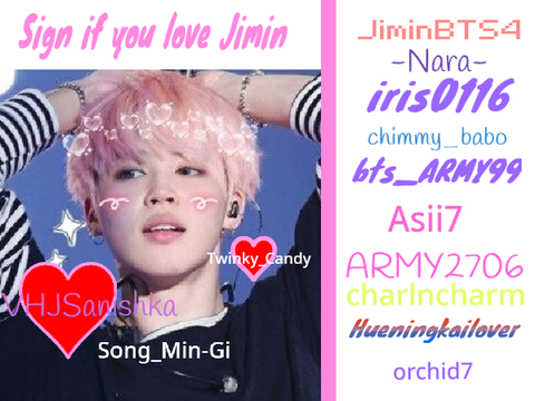 Sign if you love Jimin!