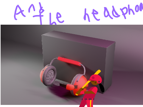 hitball to the headphones