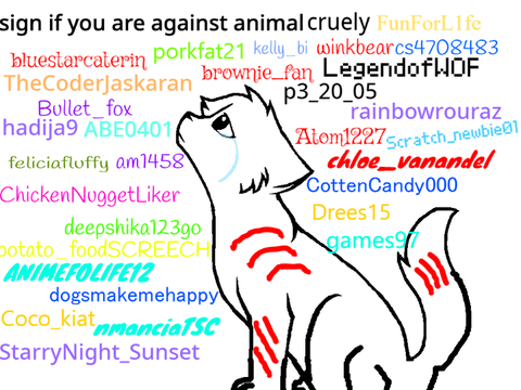 SIGN TO STOP ANIMAL CRUELTY! :<  remix