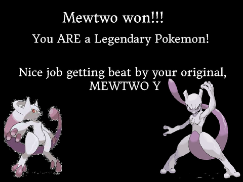 Pokemon Battle: Mewtwo VS Mewtwo Y