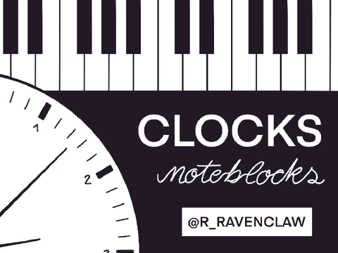 'Clocks' on Noteblocks (with Lyrics!)