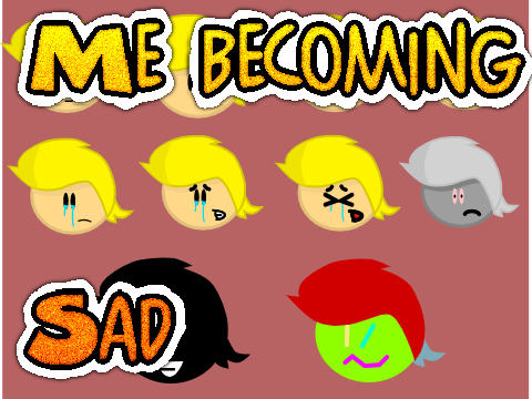 add your oc becoming sad! template