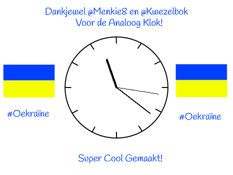 Analoog klok voor Oekraïne!