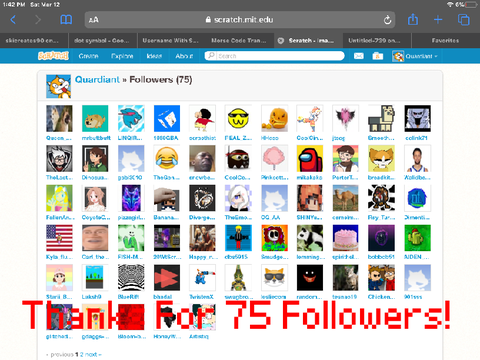 75 Followers!