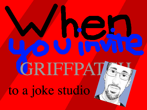 When you invite griffpatch to a joke studio #griffpatch #animation 