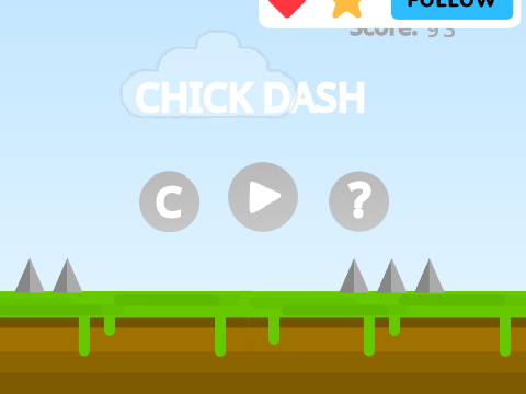 CHICK DASH >> A Mobile Friendly {game} #all #games #art #music