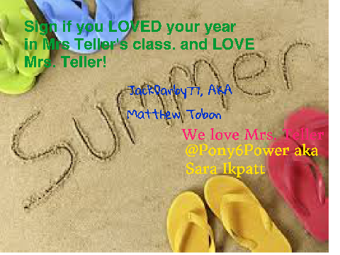 Sign if you Love Mrs. Teller!!! remix