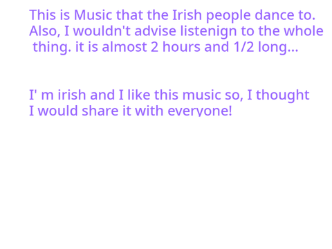 This is the music the Irish Jig!