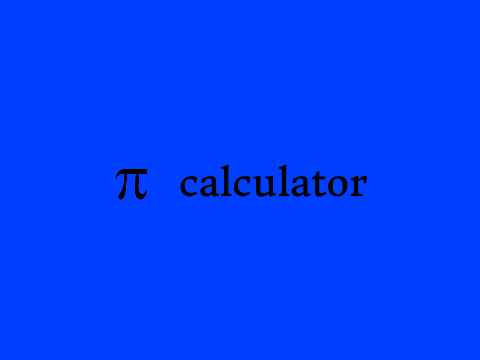 π calculator v1.4