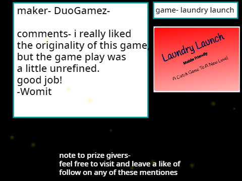 game contest-CLOSED