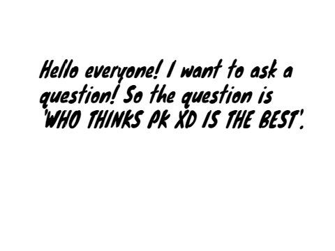 I wanted to ask a question!