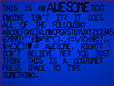Awesome Text Engine