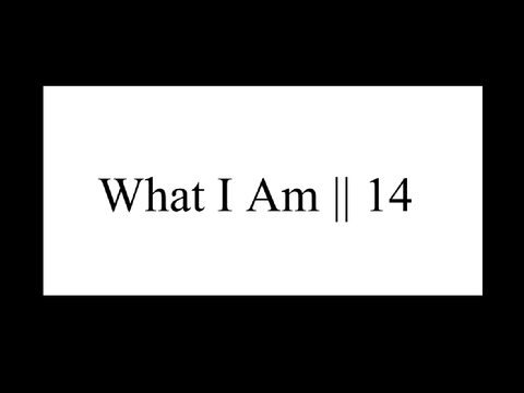 || What I Am - Part 14 WIP ||