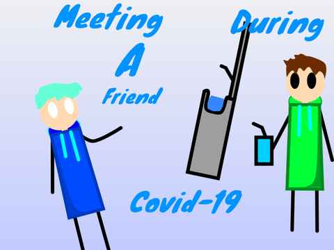 Meeting a Friend during Covid-19 #All #Trending #Covid-19 #Animations