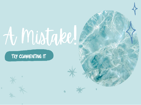 A Mistake! 