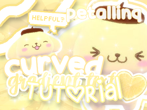 ✈ curved gradient text tutorial . . .