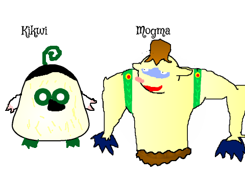 Mogma and Kikwi from skyward sword
