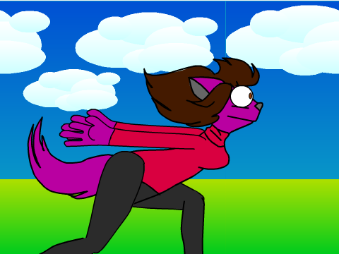 The Graceful Gait of the Giant Purple Stupicat