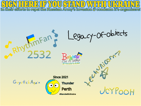 SIGN HERE IF YOU STAND WITH UKRAINE [6]
