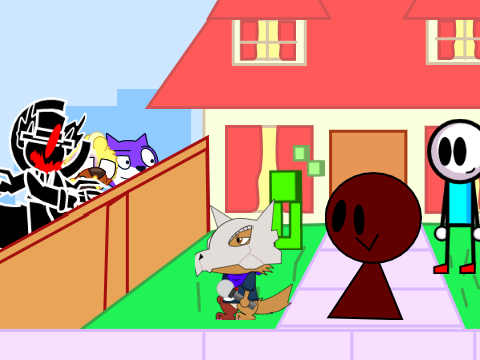 Coin Get's slapped by a demon lookin' thang