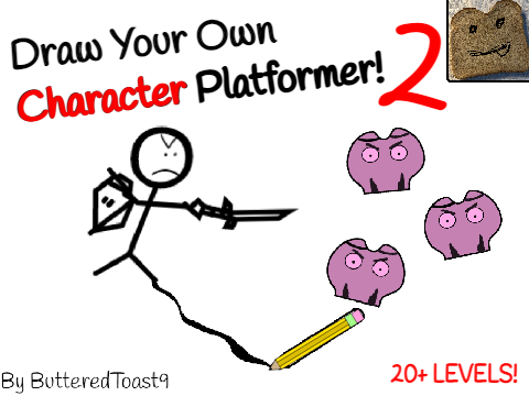 DRAW YOUR OWN CHARACTER Platformer 2!! (MOBILE Friendly) #All #Games #Art