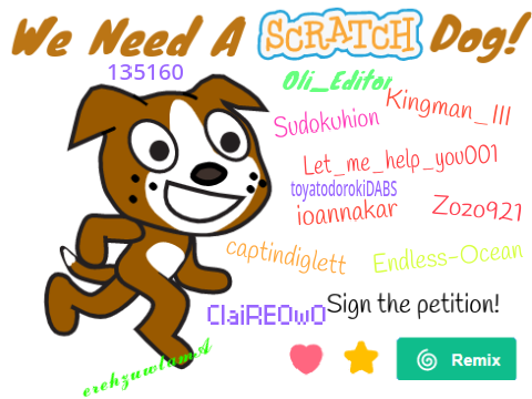 Petition to add a Scratch Dog! remix remix remix remix remix remix