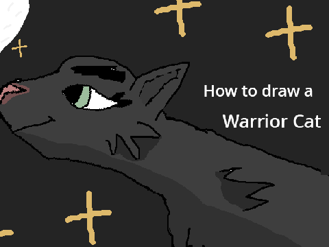 How to draw a warrior cat