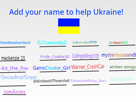 Support Ukraine! Sign your username! remix I signed