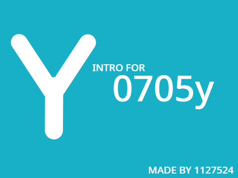 INTRO FOR 0705y