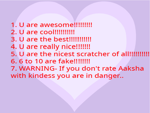 For my BFF Aaksha!
