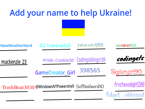 Pray to Ukraine! Sign your name now! remix remix remix remix remix