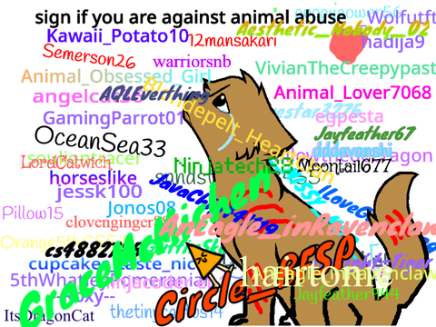Sign If You Are Against Animal Abuse! (I already sign BTW) remix remix remix remix remix remix