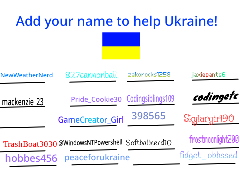 Pray to Ukraine! Sign your name now! remix remix remix remix remix remix