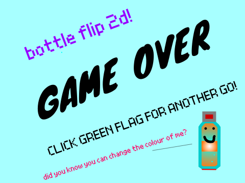 Bottle flip 2D