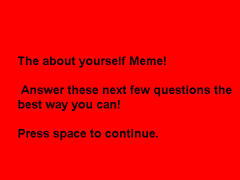 The about you Meme!