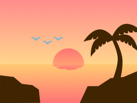 Dusk of the sea/海の夕暮れ