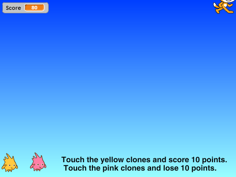 Simple Collide game with clones remix