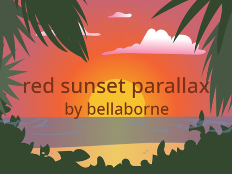 red sunset parallax | bellaborne