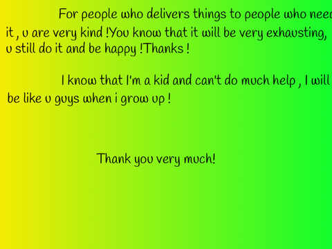 Thanks everyone that help us !