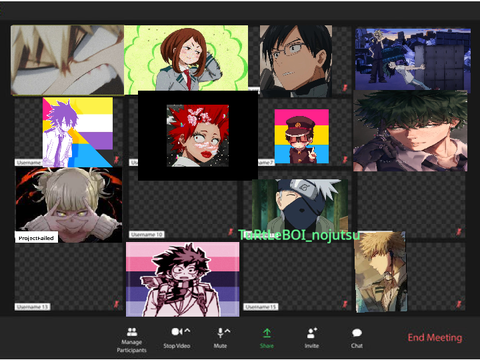Add yourself to the Zoom Anime version remix