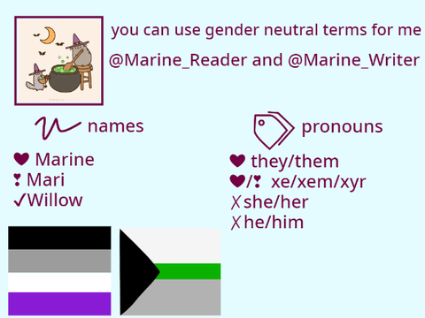 pronoun and name page [template] remix