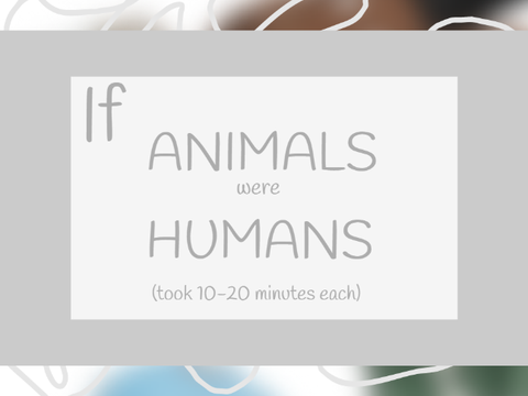 !!if ANimAls were HuManS!!