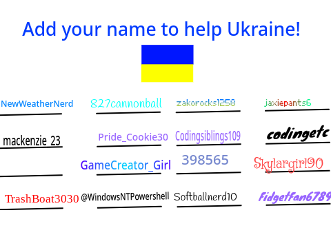 Pray to Ukraine! Sign your name now!! remix remix remix!!!!